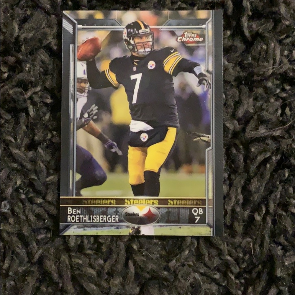 2015 Topps Chome Ben Roethlisberger Football Card